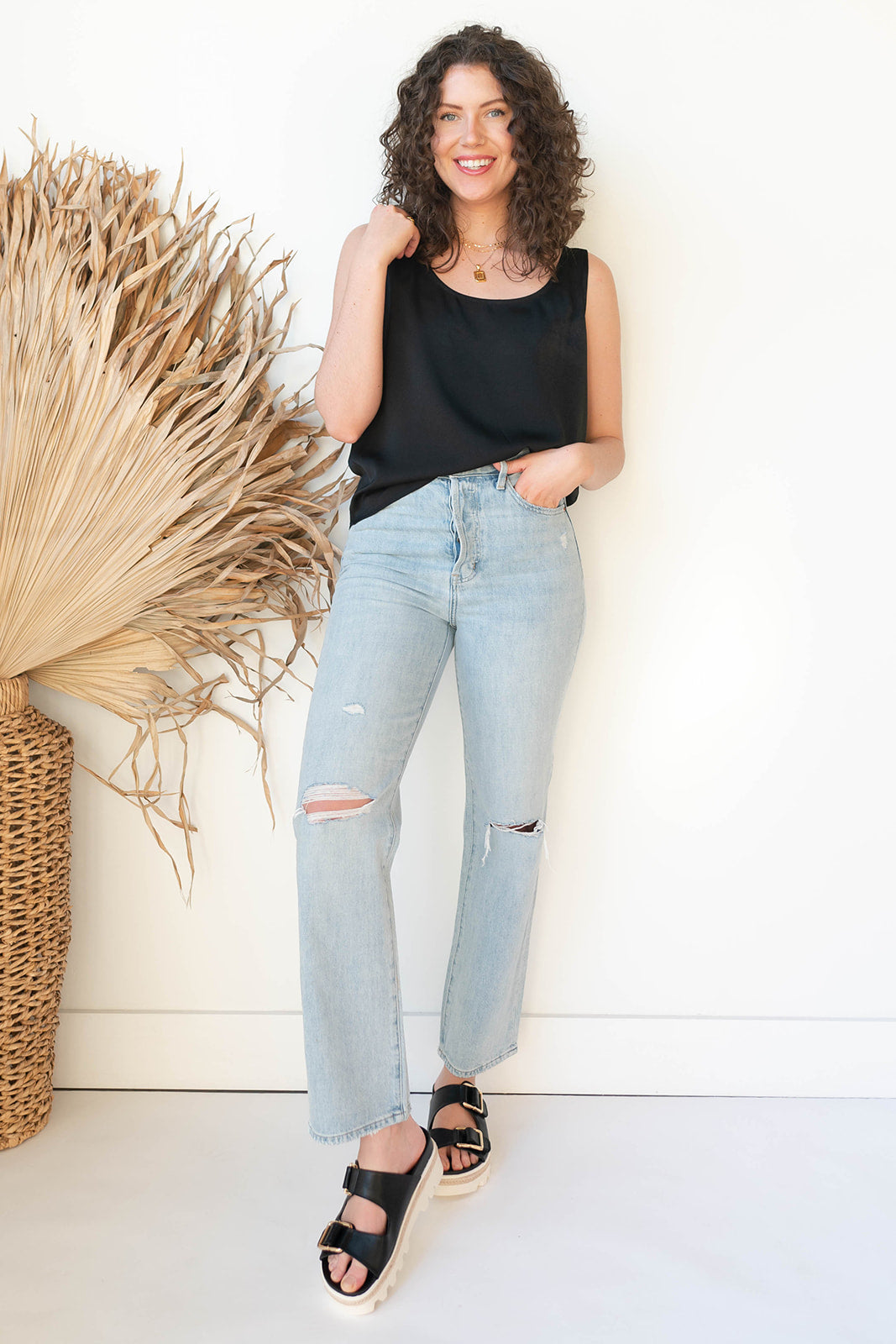 sandi silk tank